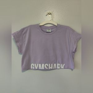 Gymshark women's fraction crop top size small light purple lilac nwot